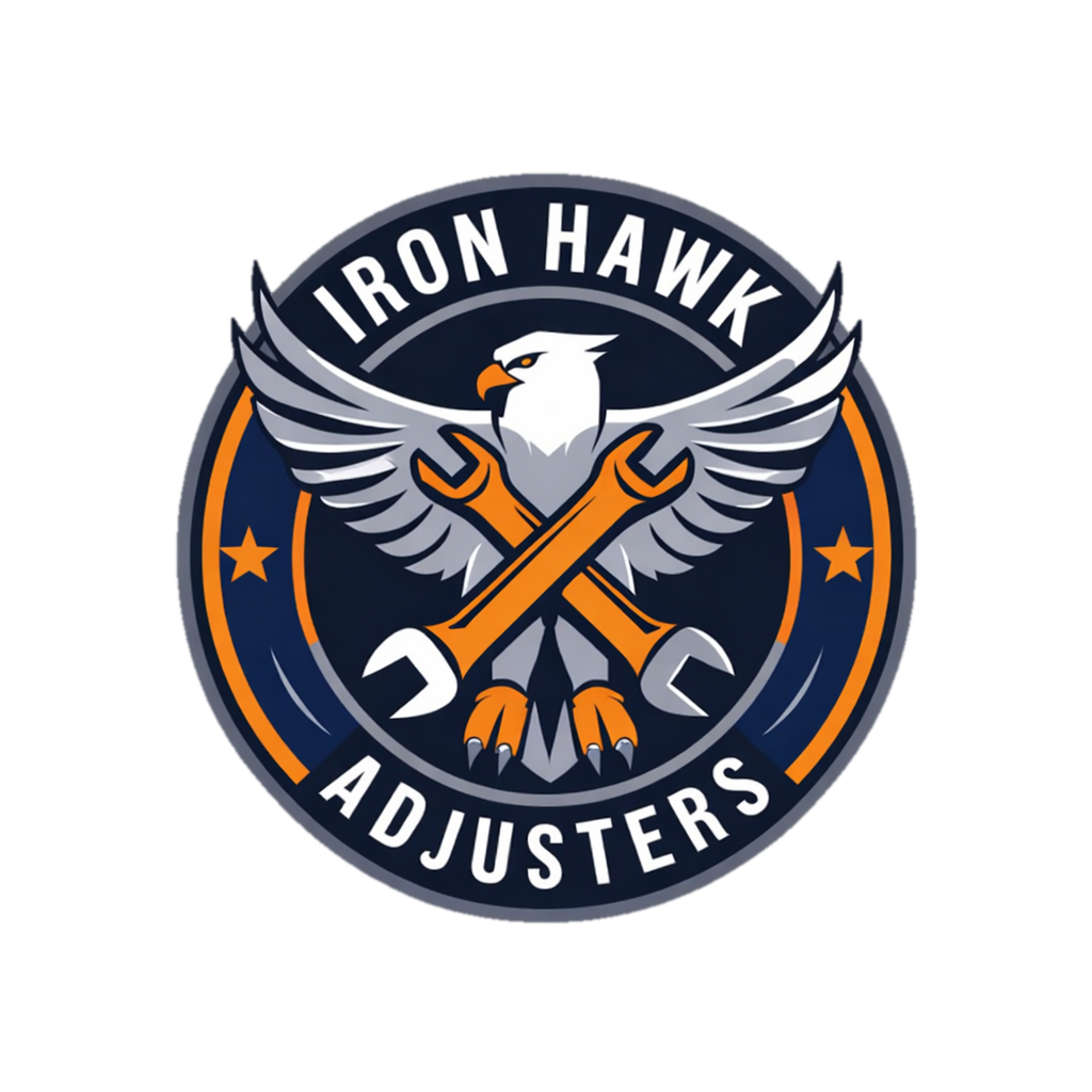 Iron Hawk Adjusters circular eagle and crossed wrenches logo